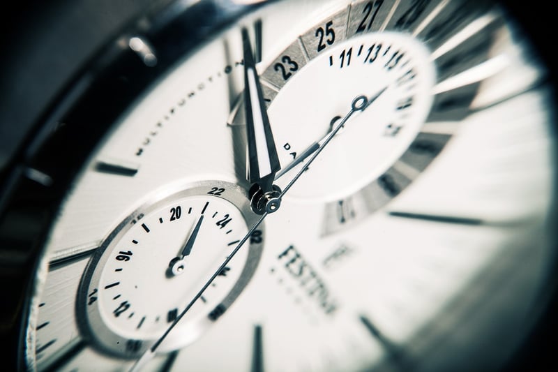 Clock representing infinite time repetitions